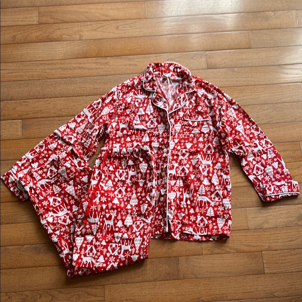 Old Navy Festive Red and White Pajama Set